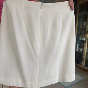 Hugo Buscati Cream Pencil Skirt